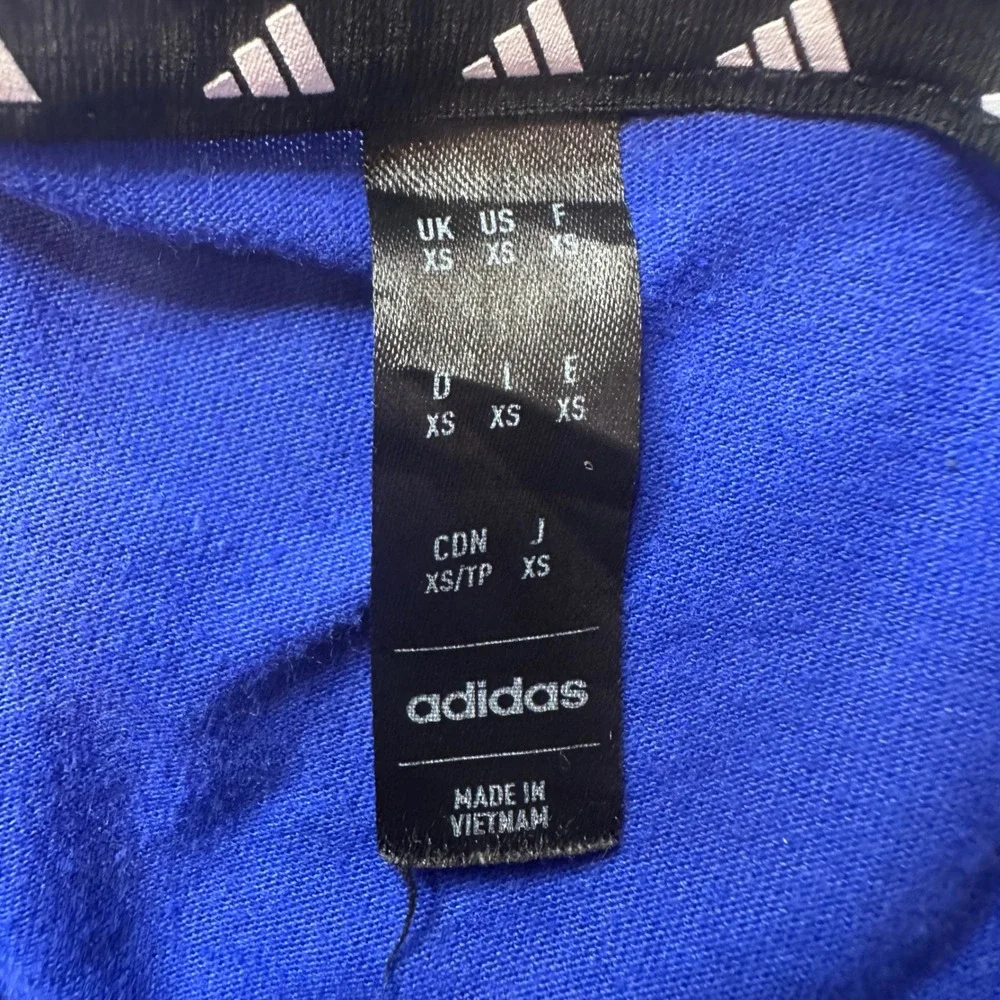 Adidas T-Shirt Mens XS Blue Aeroready Training Short Sleeve Performance Logo